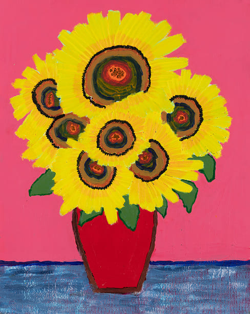 김지호 작가 / 해바라기 화병